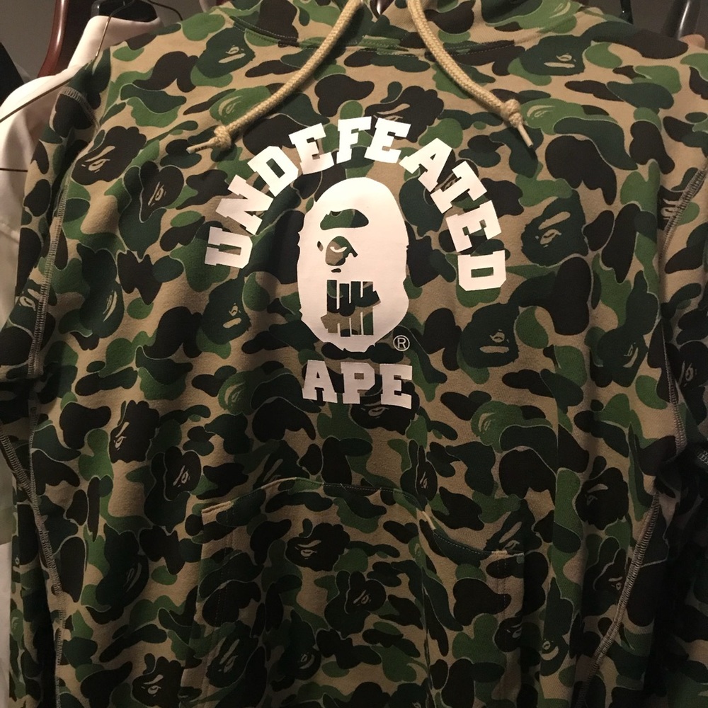 Bape X Undefeated ABC College Hoodie - Large